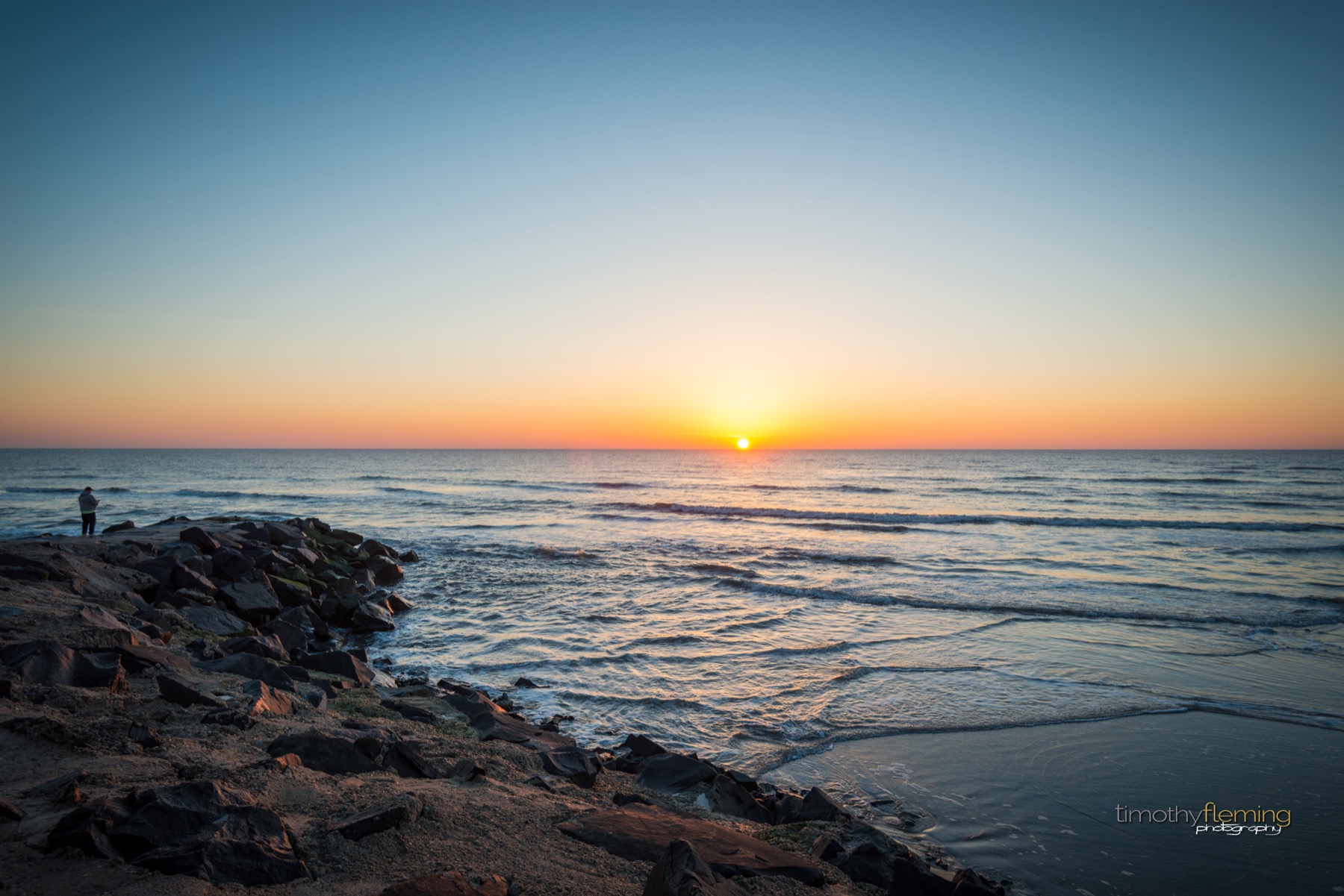Sunrise over the ocean near Wildwood